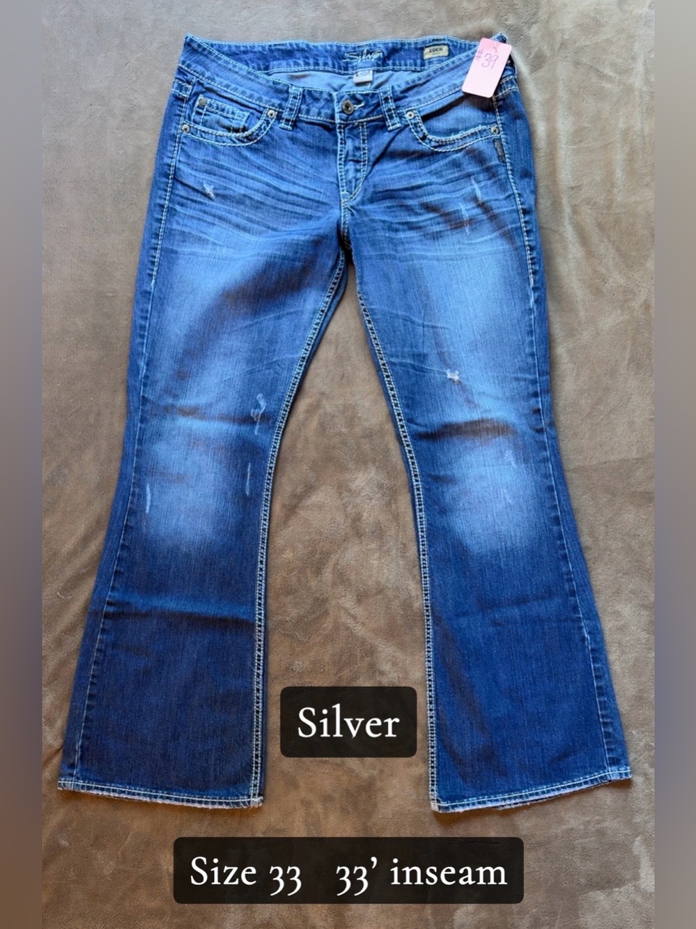 Silver Jeans Women's Blue Flare Denim